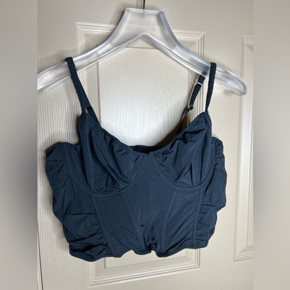 Hollister Gilly Hicks Ruched Nylon Bustier XXL - Picture 1 of 4
